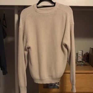 SUPER CUTE OVERSIZED CREAM SWEATER FRM BRANDY